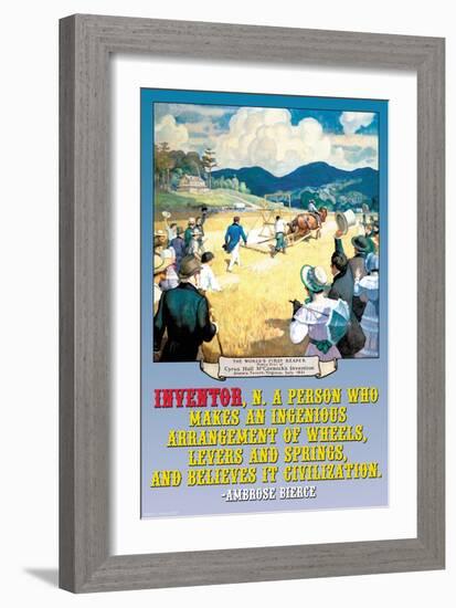 Inventor-Wilbur Pierce-Framed Art Print