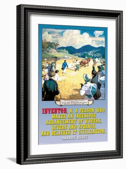 Inventor-Wilbur Pierce-Framed Art Print