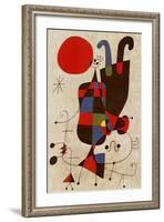 Inverted Personages-Joan Miro-Framed Art Print