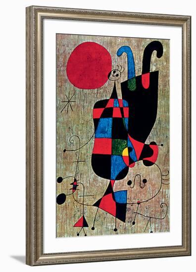 Inverted-Joan Miro-Framed Art Print