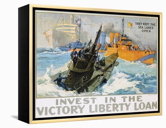 Invest in the Victory Liberty Loan Poster-L.a. Shafer-Framed Premier Image Canvas