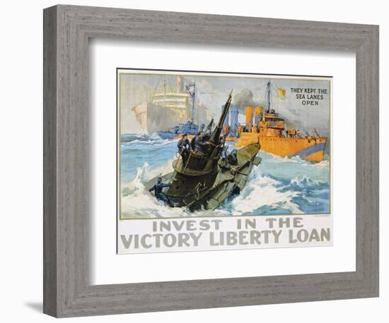 Invest in the Victory Liberty Loan Poster-L.a. Shafer-Framed Giclee Print