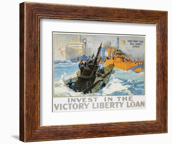 Invest in the Victory Liberty Loan Poster-L.a. Shafer-Framed Giclee Print