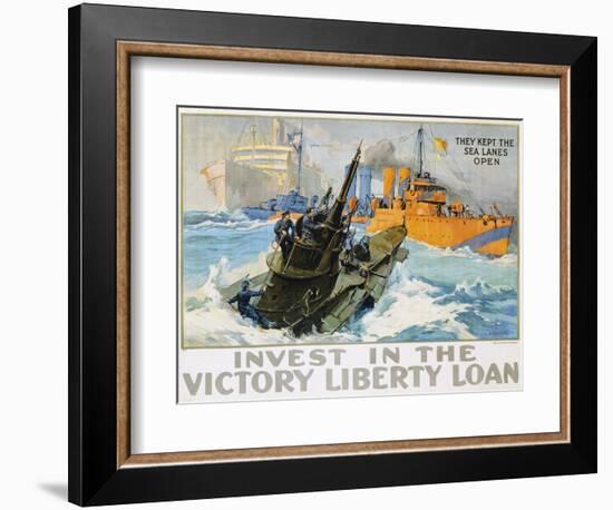 Invest in the Victory Liberty Loan Poster-L.a. Shafer-Framed Giclee Print