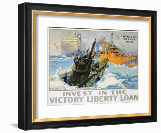 Invest in the Victory Liberty Loan Poster-L.a. Shafer-Framed Giclee Print