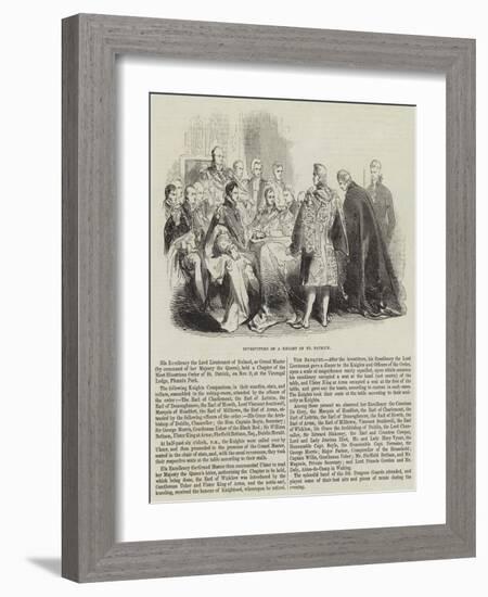 Investiture of a Knight of St Patrick-null-Framed Giclee Print