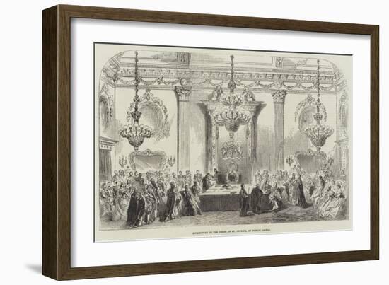 Investiture of the Order of St Patrick, at Dublin Castle-null-Framed Giclee Print