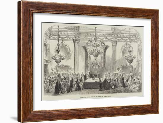 Investiture of the Order of St Patrick, at Dublin Castle-null-Framed Giclee Print