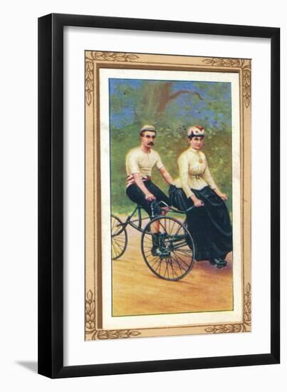 Invincible Tandem Tricycle', 1939-Unknown-Framed Giclee Print