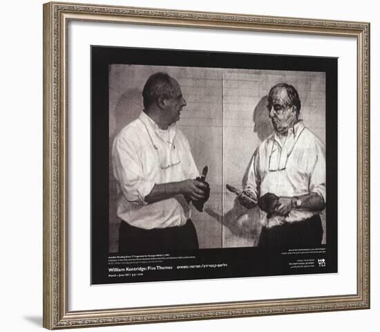 Invisible Mending-William Kentridge-Framed Art Print