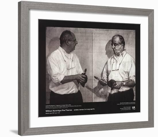 Invisible Mending-William Kentridge-Framed Art Print