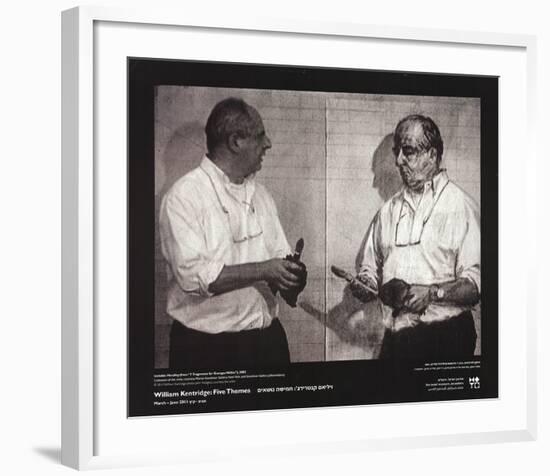 Invisible Mending-William Kentridge-Framed Art Print