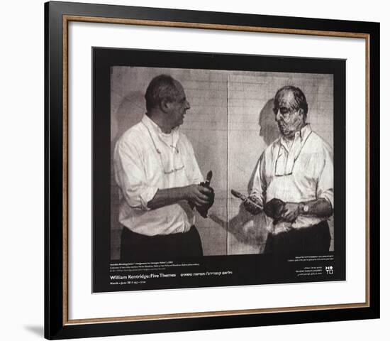 Invisible Mending-William Kentridge-Framed Art Print