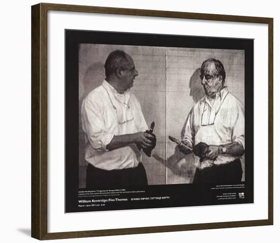 Invisible Mending-William Kentridge-Framed Art Print