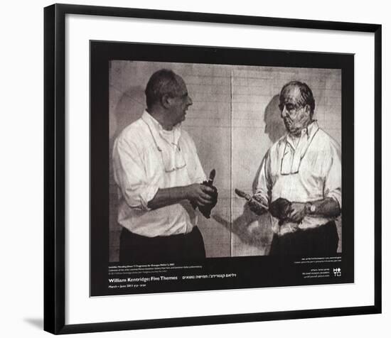 Invisible Mending-William Kentridge-Framed Art Print