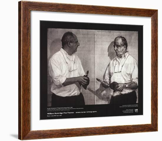 Invisible Mending-William Kentridge-Framed Art Print