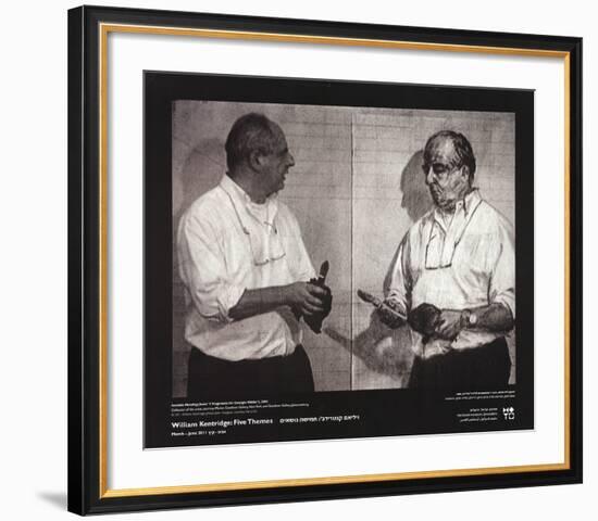 Invisible Mending-William Kentridge-Framed Art Print