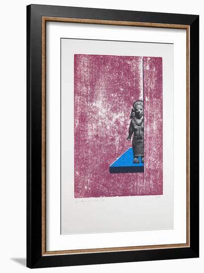 Invisible Room Nº1, 2019 (Woodcut and Silkscreen)-Guilherme Pontes-Framed Giclee Print