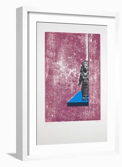 Invisible Room Nº1, 2019 (Woodcut and Silkscreen)-Guilherme Pontes-Framed Giclee Print