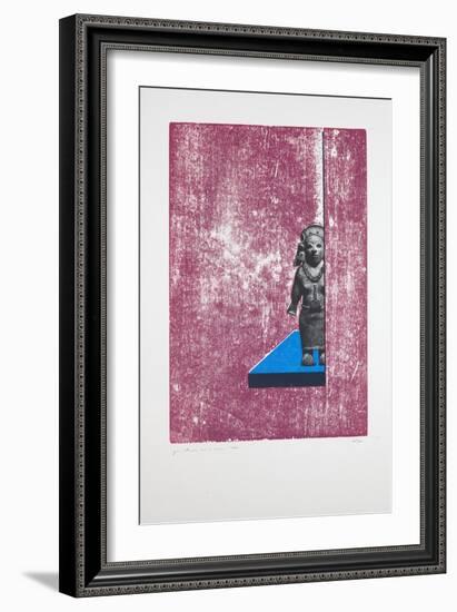 Invisible Room Nº1, 2019 (Woodcut and Silkscreen)-Guilherme Pontes-Framed Giclee Print