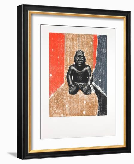 Invisible Room Nº10, 2019 (Woodcut and Silkscreen)-Guilherme Pontes-Framed Giclee Print