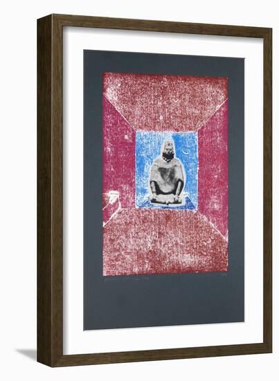 Invisible Room Nº2, 2019 (Woodcut and Silkscreen)-Guilherme Pontes-Framed Giclee Print