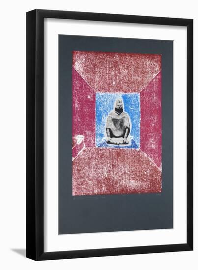 Invisible Room Nº2, 2019 (Woodcut and Silkscreen)-Guilherme Pontes-Framed Giclee Print