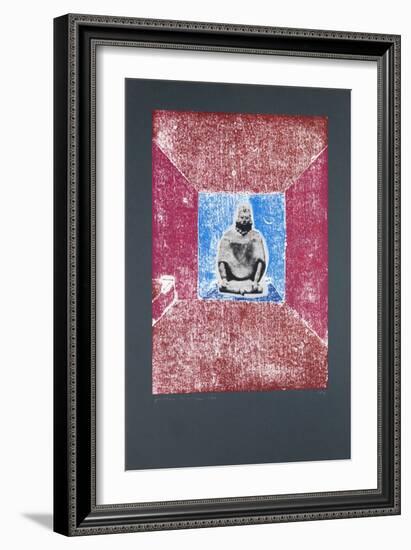 Invisible Room Nº2, 2019 (Woodcut and Silkscreen)-Guilherme Pontes-Framed Giclee Print