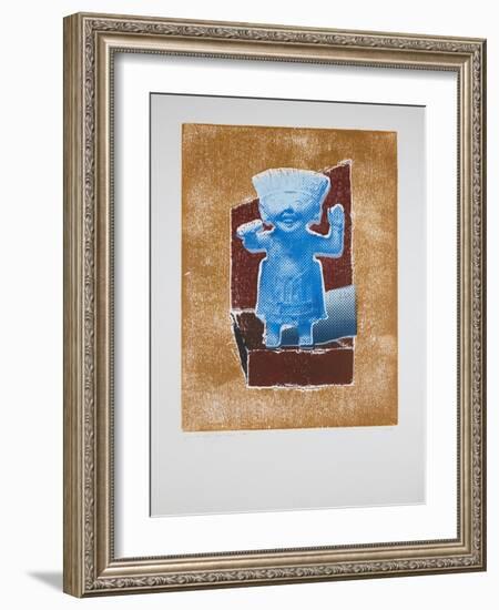 Invisible Room Nº4, 2019 (Woodcut and Silkscreen)-Guilherme Pontes-Framed Giclee Print