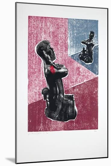 Invisible Room Nº7, Megalomania, 2019 (Woodcut and Silkscreen)-Guilherme Pontes-Mounted Giclee Print