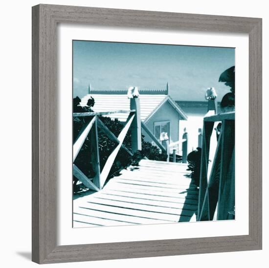 Invitation - Aqua-Malcolm Sanders-Framed Giclee Print