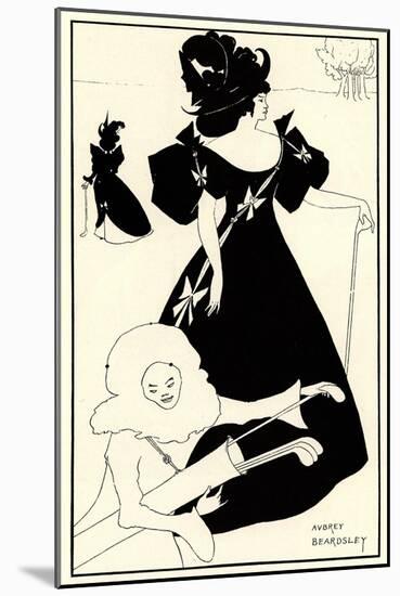 Invitation Card for the Opening of the Golf Club, 1894-Aubrey Beardsley-Mounted Giclee Print