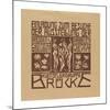 Invitation to an Exhibition of the Artists' Group Brucke-Ernst Ludwig Kirchner-Mounted Premium Giclee Print