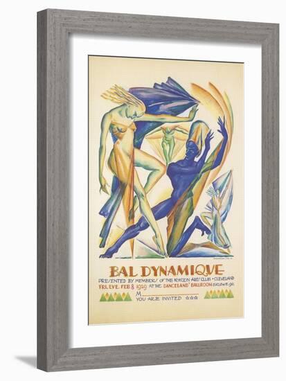 Invitation to Modern Dance Concert, 1929-null-Framed Giclee Print