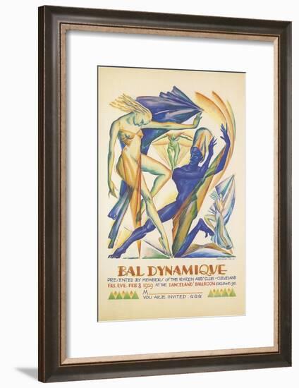 Invitation to Modern Dance Concert, 1929-null-Framed Giclee Print