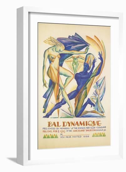 Invitation to Modern Dance Concert, 1929-null-Framed Giclee Print