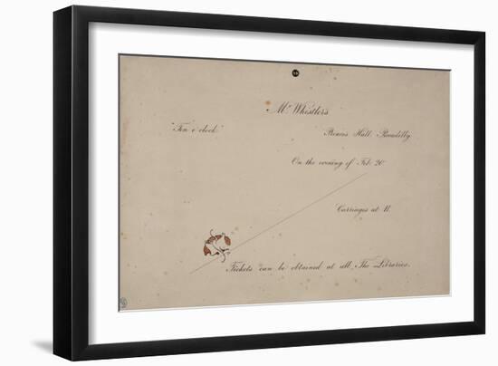 Invitation to Mr. Whistler's Ten O'Clock, 1885-James Abbott McNeill Whistler-Framed Giclee Print