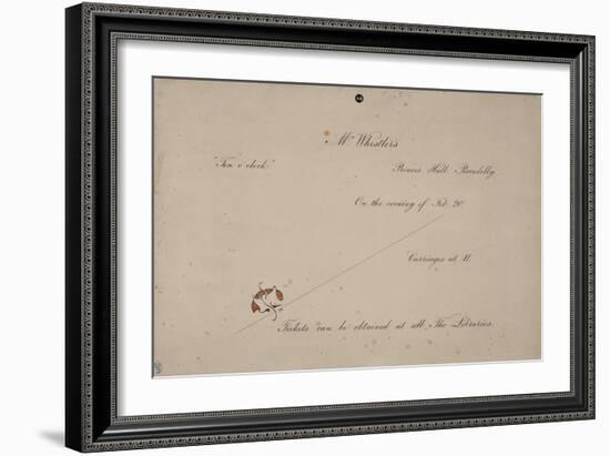 Invitation to Mr. Whistler's Ten O'Clock, 1885-James Abbott McNeill Whistler-Framed Giclee Print