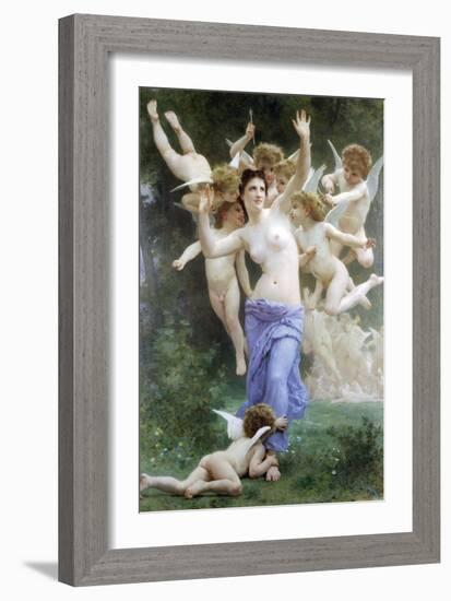 Invitation-William Adolphe Bouguereau-Framed Art Print