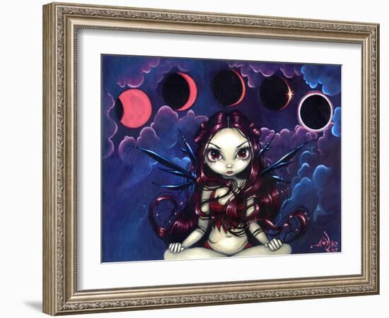 Invoking the Eclipse - Moon Fairy-Jasmine Becket-Griffith-Framed Art Print
