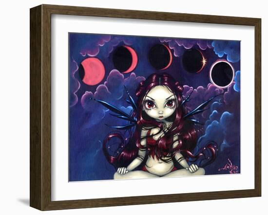 Invoking the Eclipse - Moon Fairy-Jasmine Becket-Griffith-Framed Art Print