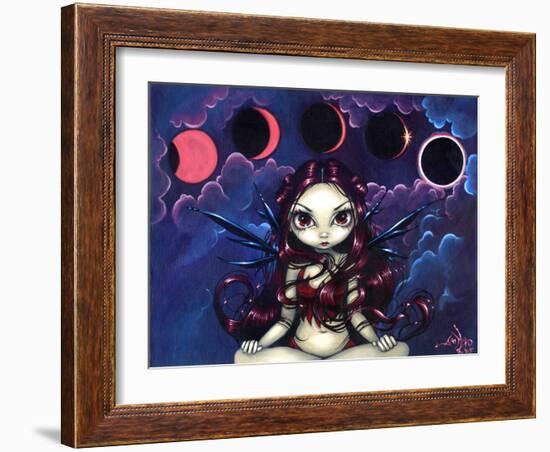 Invoking the Eclipse - Moon Fairy-Jasmine Becket-Griffith-Framed Art Print