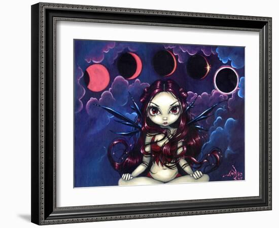 Invoking the Eclipse - Moon Fairy-Jasmine Becket-Griffith-Framed Art Print