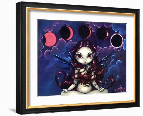 Invoking the Eclipse - Moon Fairy-Jasmine Becket-Griffith-Framed Art Print