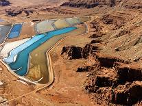 Aerial View of Tailing Ponds in Utah, Usa.-iofoto-Framed Photographic Print