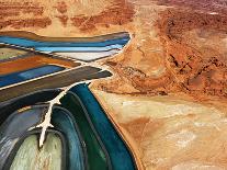 Aerial View of Tailing Ponds in Utah, Usa.-iofoto-Framed Photographic Print