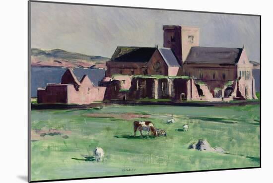 Iona Abbey from the Northwest-Francis Campbell Boileau Cadell-Mounted Giclee Print