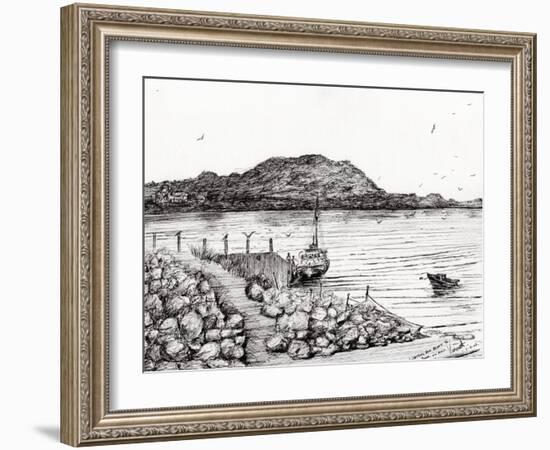 Iona from Mull, Scotland, 2007-Vincent Alexander Booth-Framed Giclee Print