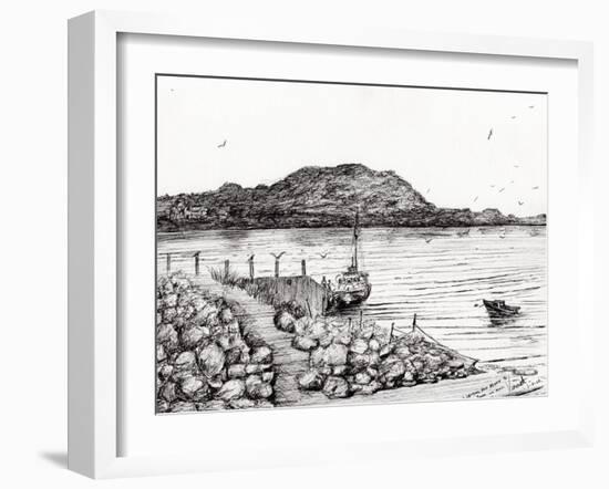 Iona from Mull, Scotland, 2007-Vincent Alexander Booth-Framed Giclee Print