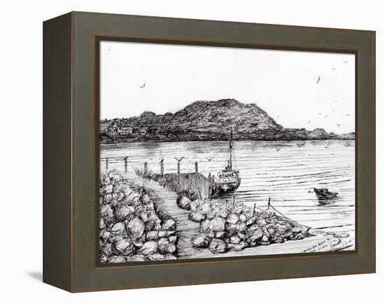 Iona from Mull, Scotland, 2007-Vincent Alexander Booth-Framed Premier Image Canvas